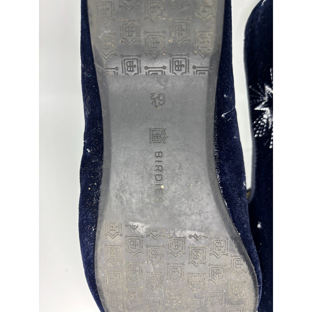 Birdies Starling Loafers "Twilight Star Velvet" Embroidered flatsSize 6.5 - Picture 6 of 9